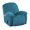 Peacock Blue, variant on Enova Home Real Velvet Spandex Recliner Chair Slipcover with Elastic Bottom Side Pocket (Grey)