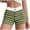 03 Green, variant on Weiqiqre Womens Pajamas Summer Striped Elastic Waist Button High Waist Slim Pajamas Shorts