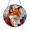 Acrylic 3.5 Inch, variant on Fox Character Design Stained Glass suncatcher, Decorative Window Hanging, Creative Animal Light Catcher