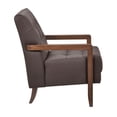 thumbnail image 4 of Lexicon Crafton Leather Accent Chair in Dark brown, 4 of 10