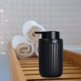 thumbnail image 7 of BosilunLife 12oz Matte Cermaic Liquid Soap Dispenser, Lead-Free, Sustainable Kitchen Dish Soap Dispenser with Rust Resistant Pump (Black), 7 of 7