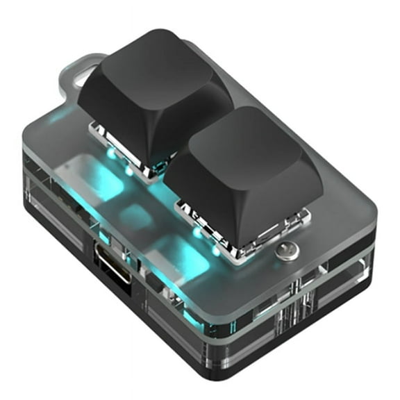 Bluetooth Mini 2 Key Keypad Copy Paste Hot Swap Games One key Password Mechanical key accessories for Home and Travel A