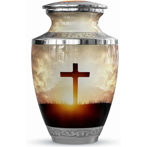 Christ Cross cremation urn scattering ashes for ashes memorial urn for ashes loved urn for ashes Antique   Funerals Urn Keepsakes Urn Adults Cross urn A