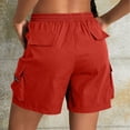 thumbnail image 5 of DISKEBUISS Women's Cargo Shorts Athletic Lightweight Drawstring Tie Zipper Pockets Summer Outdoor Hiking Running, 5 of 6