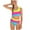 A34-Blue, variant on Girls Swimsuit Double Strap High Waist Sporty Bikini Swimsuits Swim 2 Piece Set(Blue,11-12 Years)