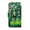 thumbnail image 2 of Feishell for Samsung Galaxy A13 5G Wallet Case,with Card Holder Flip Case for Women Men,Pattern PU Leather Magnetic Clasp Kickstand Phone Cover with Wrist Strap,Panda, 2 of 7