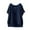 Navy, variant on Seductiva Women's T-Shirts Short Sleeve Summer Tops Women's Summer Short Sleeve Solid Casual Loose Linen Top Casual Summer Tops Trendy Solid Loose Fit Tshirt Lightweight Soft