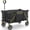 Black, variant on Gorilla Carts Collapsible Folding Wagon Cart, 7 Cu Ft Bed, 150 lb Load Rating, Black