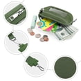 thumbnail image 3 of URSOFINE Small Nylon Wristlet Wallet for Women – Zip-Around Mini Coin Purse with Clear ID Window & Detachable Strap, Lightweight Card Holder for Travel, Gym & Everyday Use （Green）, 3 of 6