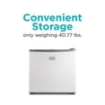 thumbnail image 3 of BLACK+DECKER 1.2 Cu. Ft. Compact Upright Freezer, ENERGY STAR Certified, Mini Deep Freeze with Full-Width Wire Shelf, BUFK12W, White, 3 of 6