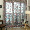 thumbnail image 3 of Flower Voile Door Curtain Net Panel Tulle Window Treatment Tulle Drapes, 3 of 7