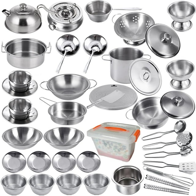 Juguetes de cocina KEJIH Super Deluxe de acero inoxidable