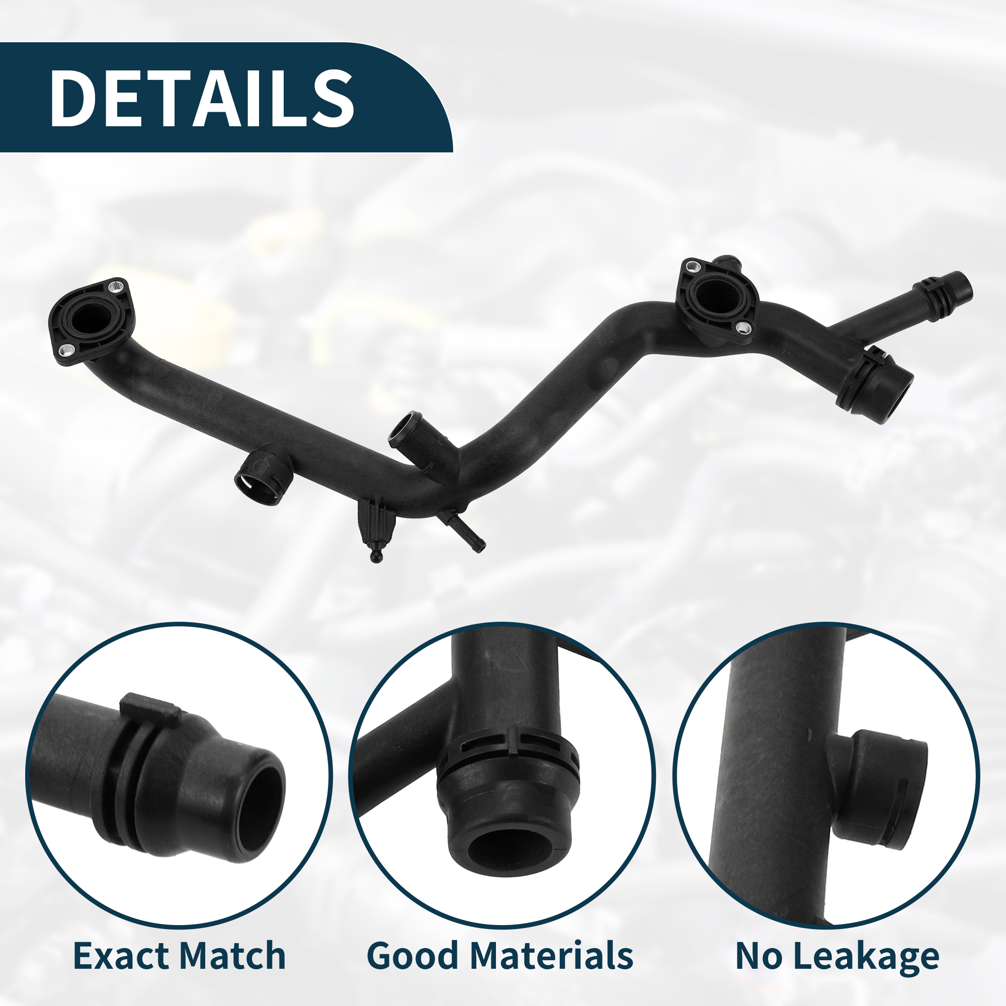 Unique Bargains Cooling Radiator Hose For Audi A4 A4 Quattro A6 2005-2011