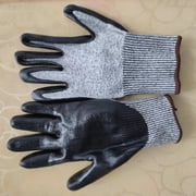 4 Pairs Cut Resistant Protective Work Gloves Cut Liner Palm Dipped PU Safety Work Glove