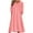 Pink, variant on Women Fuzzy Fleece Hoodie Night Dress Casual Long Sleeve Hooded House Coat Sleepwear Flannel Nightgowns with Pockets Purple