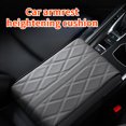 thumbnail image 2 of Alfombrilla para reposabrazos de coche de cuero sintético con bordado de ondas, protección para reposabrazos de consola central, almohadilla para caja de almacenamiento de reposabrazos de coche, 2 of 5