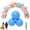 3pcs-c, variant on Reusable Balloon Garland, 3/7 Pcs PVC Balloon Cluster W/ Bands, 2026 Upgraded Arch Kit for Birthday Wedding Celebration