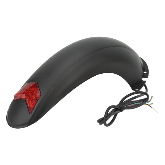 Rear <span Style="background:red"></span> For 10" Scooters, Lightweight Durable Plastic, Red Tail Light, Prevents Spray