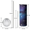 thumbnail image 4 of Purple Star Skinny Tumbler 20oz - Double Wall Vacuum Coffee- Insulated Travel Coffee Mug, 4 of 5