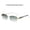 Gold Frame Dark Green, variant on Frameless Sunglasses for Men with UV400 Protection, Category 1 Light Tint, and Stylish Marbled Design