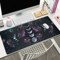 thumbnail image 2 of Celestial Moon Phases Mouse Pad Large Purple Desk Mat Forest Extended Gaming Mousepad Violet Teal Desk Pad XXL 31.5 x 15.7 in Laptop Computer Mouse Keyboard Mat for Office Desk Decor, 2 of 6