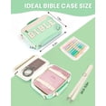 thumbnail image 2 of Soda Candy Bible Cover Case for Women, Large Chenille Letter Bible Bag with Shoulder Strap Bible Carrying Tote Bags for Bible Study Accessories, for Women Lady, 2 of 7