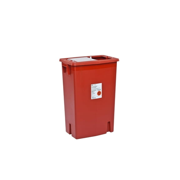 Cardinal Sharps Container Sharp Safety 26 H X 18-1/4 W X 12-3/4 D Inch 18 Gallon Red Base | #8938 Each