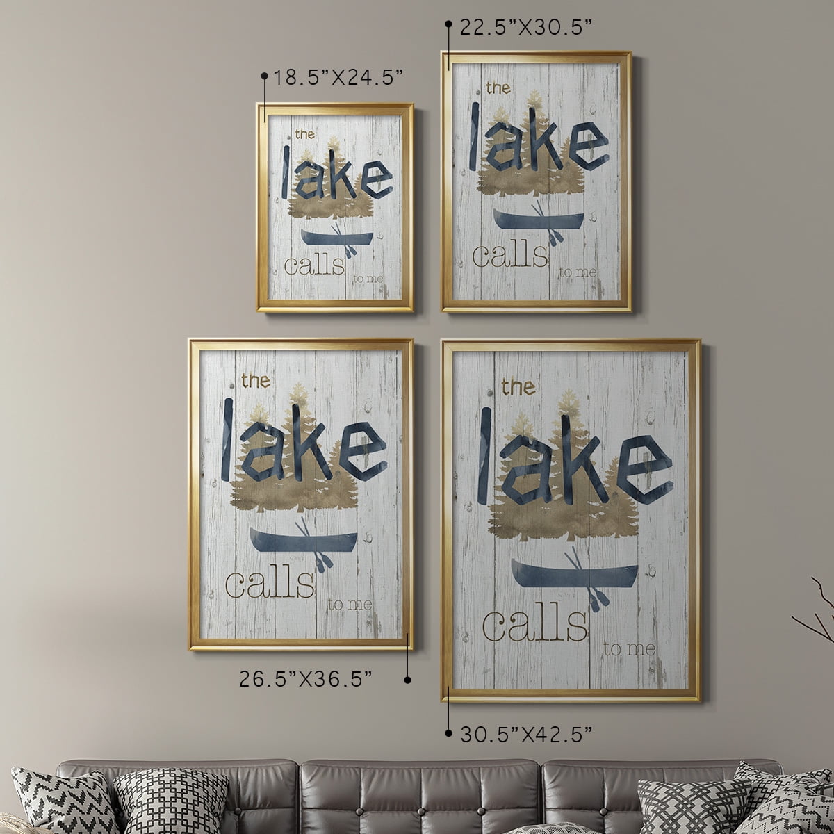 Lake Calls Me Premium Classic Framed Print - Ready to Hang