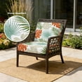 thumbnail image 2 of Outdoor Patio Cushion Covers 4 Pack Summer Palm Leaf Patio Chair Cushion Covers with Ties and Zipper Waterproof Outdoor Seat Cushion Covers for Patio Furniture 22"x20", 2 of 7