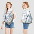thumbnail image 4 of Dino World Sling Backpack&nbsp;- Colorful Prehistoric Pattern Shoulder Bag (Great for Travel), 4 of 4