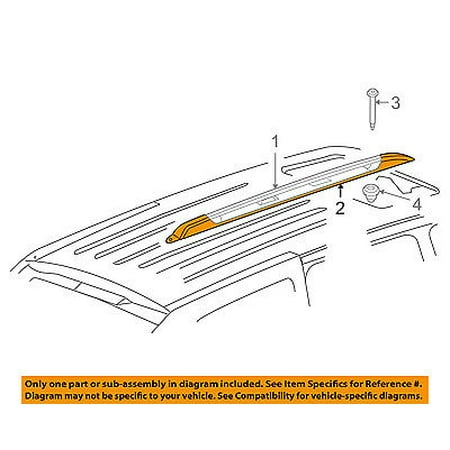 Chrysler Aspen Roof Rack Part No Trab4553