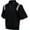 Black/White, variant on Smitty BBS324 Men's Microfiber 1/2 Sleeve Pullover Half Zipper Umpire Jacket (Black/White, Large)