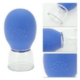 thumbnail image 3 of Unique Bargains 1 Pc Convenient Cupping Facial Tools for Beauty Parlor Blue Silicone Glass, 3 of 6