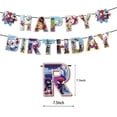thumbnail image 5 of Cartoon Birthday Party Decorations Cartoon Happy Birthday Banner Hanging Swirls for Birthday Party Supplies, 5 of 5