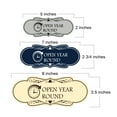 thumbnail image 5 of Designer Open Year Round Sign (Blue) - Large, 5 of 5