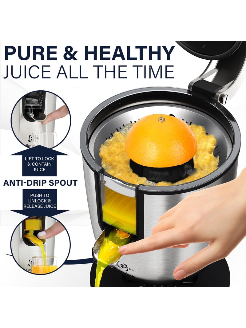 Eurolux, Electric Citrus Juicer, 160-Watt, Stainless Steel