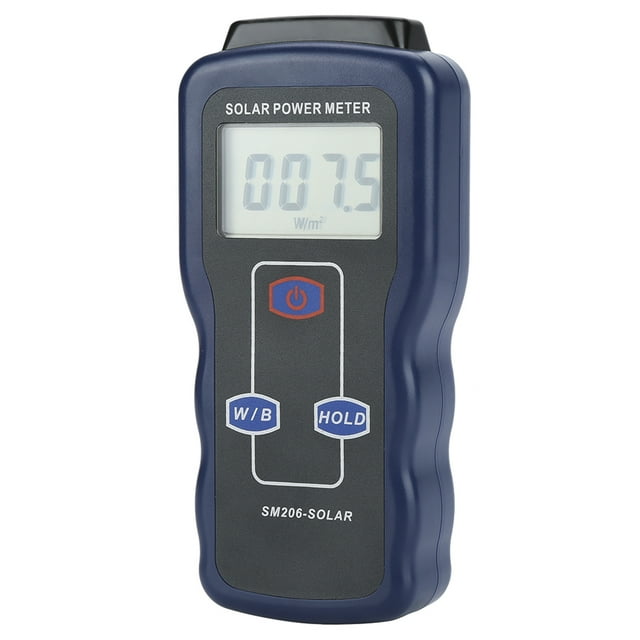 Solar Radiation Meter, Solar Energy Tester Solar Power Meter, Physical And Optical Experiments Supplies Solar Energy Research