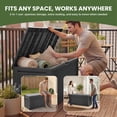 thumbnail image 3 of Uforic 90 Gallon Outdoor Storage Deck Box, Lockable Resin with Handles, Waterproof & UV Resistant, Dark Grey for Patio Furniture & Garden Tools, 3 of 8