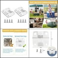 thumbnail image 4 of Mosiee Quality Replacement Solution 2 Pack Cooler Plastic Hinges With 8 Screws, 4 of 7