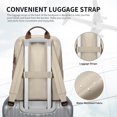 thumbnail image 4 of UTAH-Stylish Laptop Backpack for Women Perfect for Work College and Travel Multi-Functional Daypack Purse and School Bag Fits 16 Inch Notebook (Apricot), 4 of 4