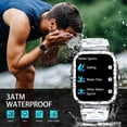 thumbnail image 5 of YMTQ Military Smart Watches for Men (Make/Answer Calls) with 3ATM Waterproof, Tactical Rugged Watch 1.96" HD Screen 100+ Sports Modes Fitness Tracker Compatible with Android iPhone, 5 of 7