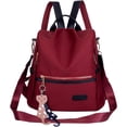 thumbnail image 1 of Mochila para mujer XINYU con colgante bolso de viaje mediana roja, 1 of 7