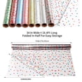 thumbnail image 2 of Rollos de Papel Celofán CMFYHM 86 cm x 5 m con 8 Colores y Lunares, 2 of 8