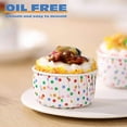 thumbnail image 5 of 100*Disposable Dessert Bowls Clearance! 100 Pcs Fluted Tube Pan Liner Nonstick Greaseproof Heat Paper Cake Pan Liners for Pie Scone Pineapple Disposable Cake Pan Liner, 5 of 5
