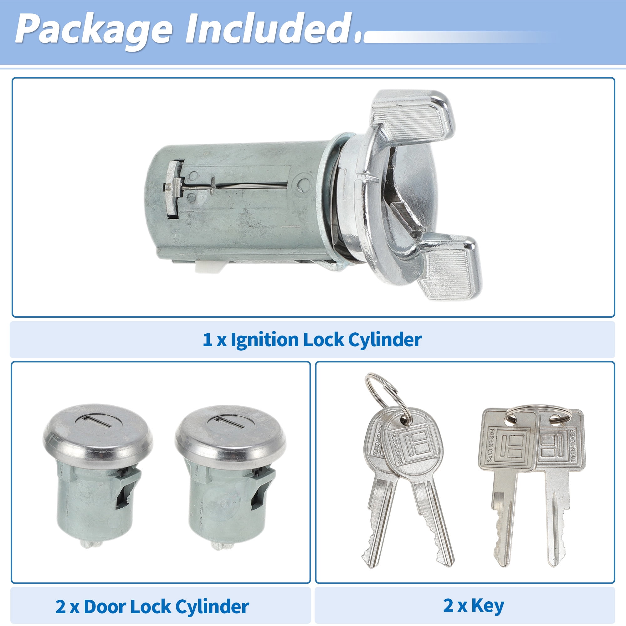 Unique Bargains Ignition Lock Cylinder and Door Lock for Chevrolet Suburban 1979-1994