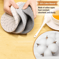 thumbnail image 4 of 8 Inches Trivets for Hot Dishes, 3 Pieces Cotton Trivets Mats for Kitchen, Hot Pads for Countertops and Table, Heat-Resistant Pot Holders for Hot Pots and Pans(Gray, 3pcs), 4 of 6