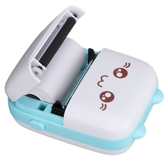 Pocket Printer, Ergonomic Design Thermal Portable 200DPI Resolution Inkless Printer  For Girls For Children Pink,Blue