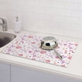 thumbnail image 6 of Gaeub Retro Floral Print Dish Drying Mats For Kitchen Counter, Kitchen Drying Mat, Large Dish Drying Pad for Kitchen Counter, Microfiber Dish Drying Mat for Sinks, Drainer Mats, 18x24in, 6 of 7