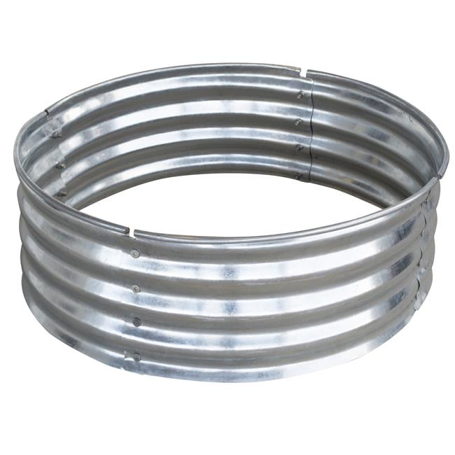 Details about    Pleasant Hearth Infinity Wood Fire Ring 36 in x 13 in Round Galvanized Steel 