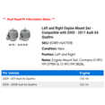 thumbnail image 2 of Left and Right Engine Mount Set - Compatible with 2005 - 2011 Audi A6 Quattro 2006 2007 2008 2009 2010, 2 of 2